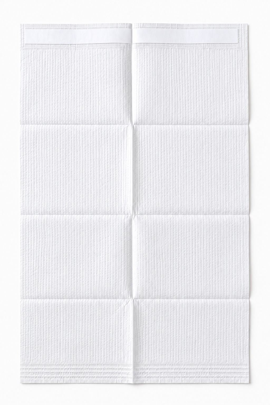 An unfolded Medico Disposable Clothing Protector / Bib